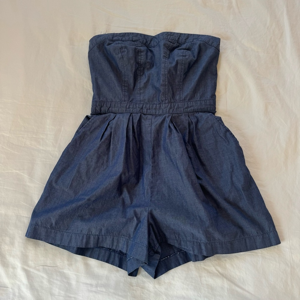 Denim romper